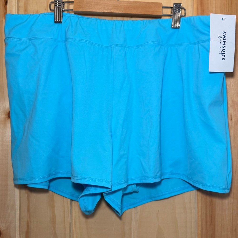 Swimsuits For All 🌊 Sky Blue Swim Shorts •NWT•